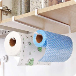 Towel Rack Bathroom Kitchen Hanging Tissues Holder Punchless Stand