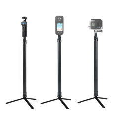 2in1 Holder 1.5M Carbon Fiber Selfie Stick Monopod Metal Tripod for DJI Pocket 3 /gopro Hero /insta360/DJI Action 4 3 2 1 Camera