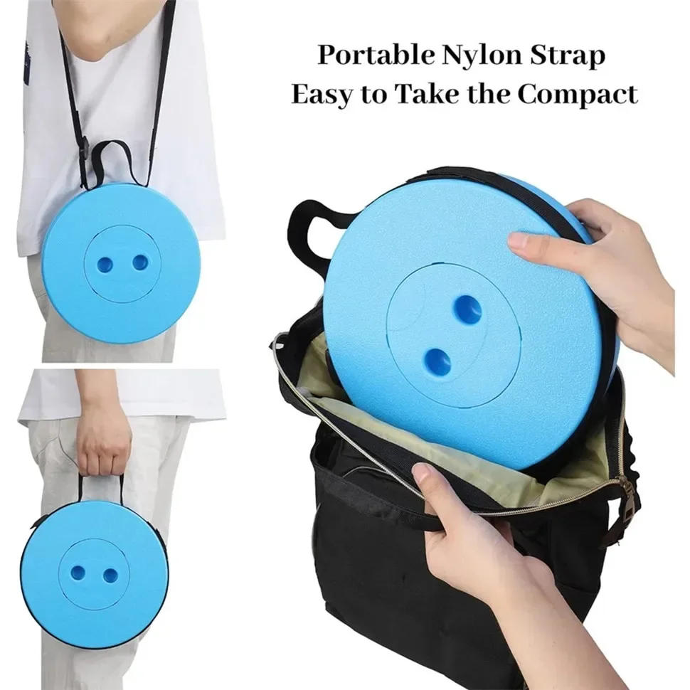 Description Picture 6 of itemPortable Folding Telescopic Stool Lightweight Plastic Subway Queuing Chair Outdoor Camping Chair Fishing Seat with Carry Bag