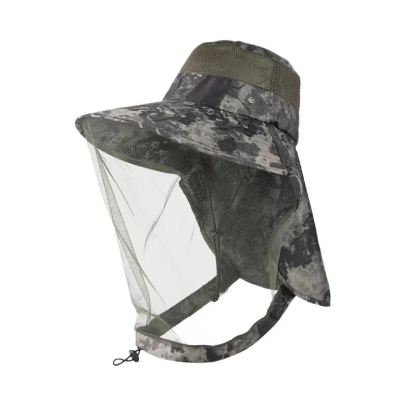 Description Picture 4 of itemBug Proof Sun Hat With Face Net UV Protection Fishing & Beekeeping Gear Full Coverage Breathable Mesh Summer Outdoor Hat