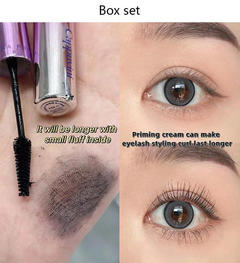 Description Picture 6 of itemWaterproof Mascara Curling Primer Set Lengthening Volumizing Eyelash Extension Black Brown Natural Eyelash Enhance Smudge-Proof