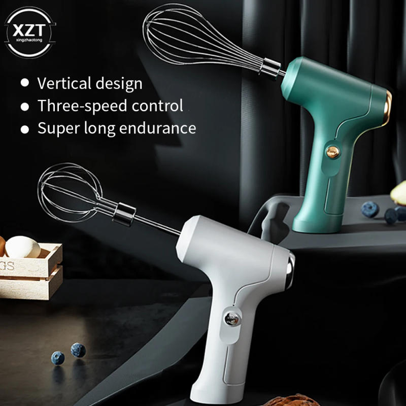 Description Picture 2 of itemPortable Electric Food Mixer USB Wireless Manual Mixer 3-speed Powerful Egg Beater Baking Cake Cream Mixer Kitchen Tools
