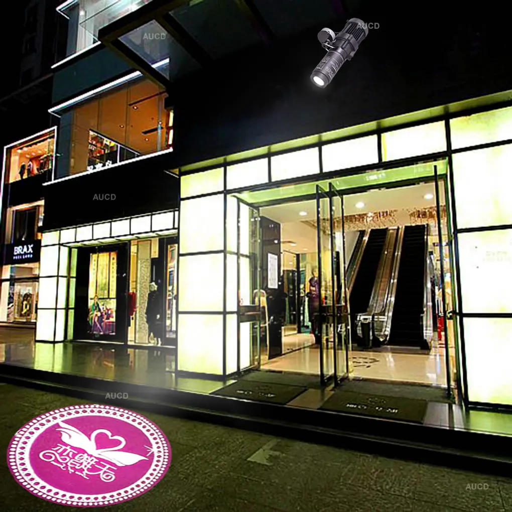 Description Picture 6 of itemRemote Control 20W LED HD Zoom AD Sign Rotation Projector Lamp For Bar DJ Party Trademark Commercial Lighting Advertising Lights