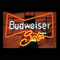 Budweiser Bowtie Salsas Custom Handmade Real Glass Tube Beer Bar KTV Store Advertise Room Decor Display Neon Light Sign 17"X14"