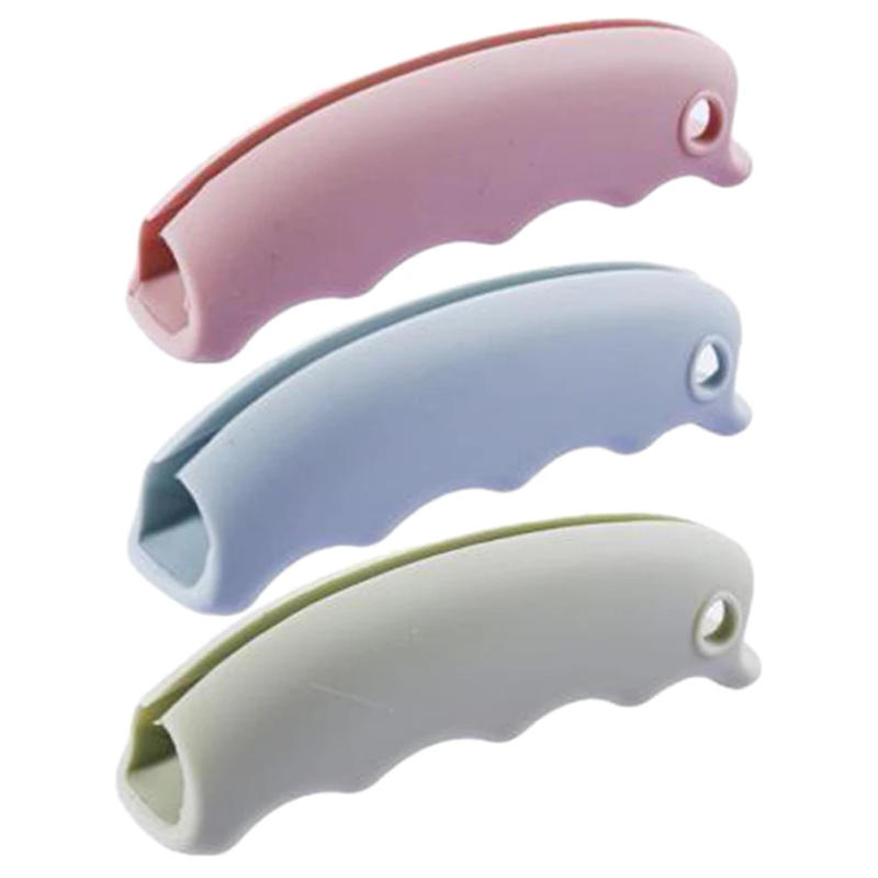 Description Picture 4 of itemComfortable Portable Silicone Mention Dish For Shopping Bag To Protect Hands Trip Grocery Bag Holder Clips Handle Carrier