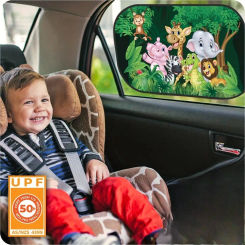 Baby Window Sun Shade, Car Sunshade UV Protection Static Cling Side Window Sun Shades For Baby Kids Children Car Accessories