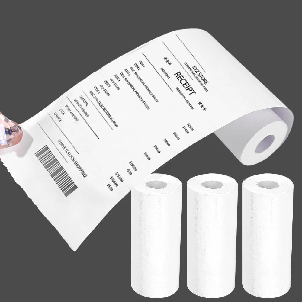 Description Picture 4 of item16Rolls Thermal Printer Papers 57x25mm Self-adhesive Thermal Papers HD Color Label Printers for Inkless Mini Portable Printer