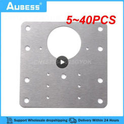 5~40PCS Cabinet Hinge Repair Plate Kit Hinges Repair Cupboard Door Hinge Mounting Fixing Plates With Screws Furniture Hardware