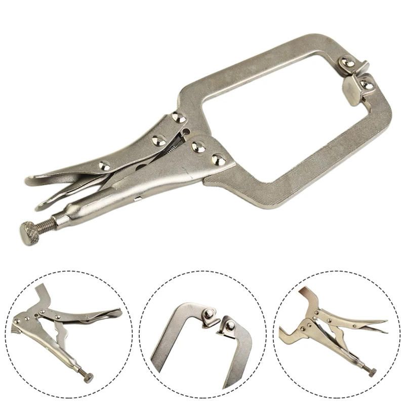 Description Picture 2 of item9 Inch Steel C Clamp Vise Grip Locking Welding Pliers Wood Tenon Locator Tool Tools Herramientas De Mano Ferramentas Man