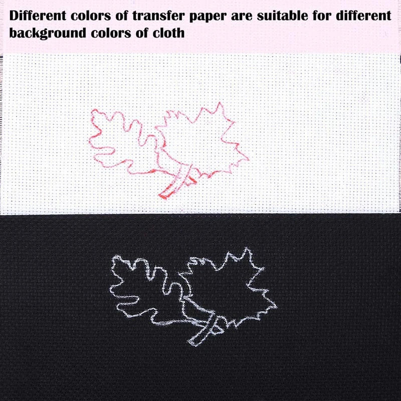 Description Picture 5 of item10Pcs Embroidery Transfer Paper with Embossing Stylus Cross Stitch Carbon Water-Soluble Tracing Paper DIY Sewing Accessories