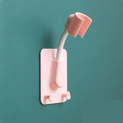 1Pcs Adjustable Shower Head Holder Self-Adhesive Wall Mount Bracket Universal Fit for SPA Bathroom Easy Installation
