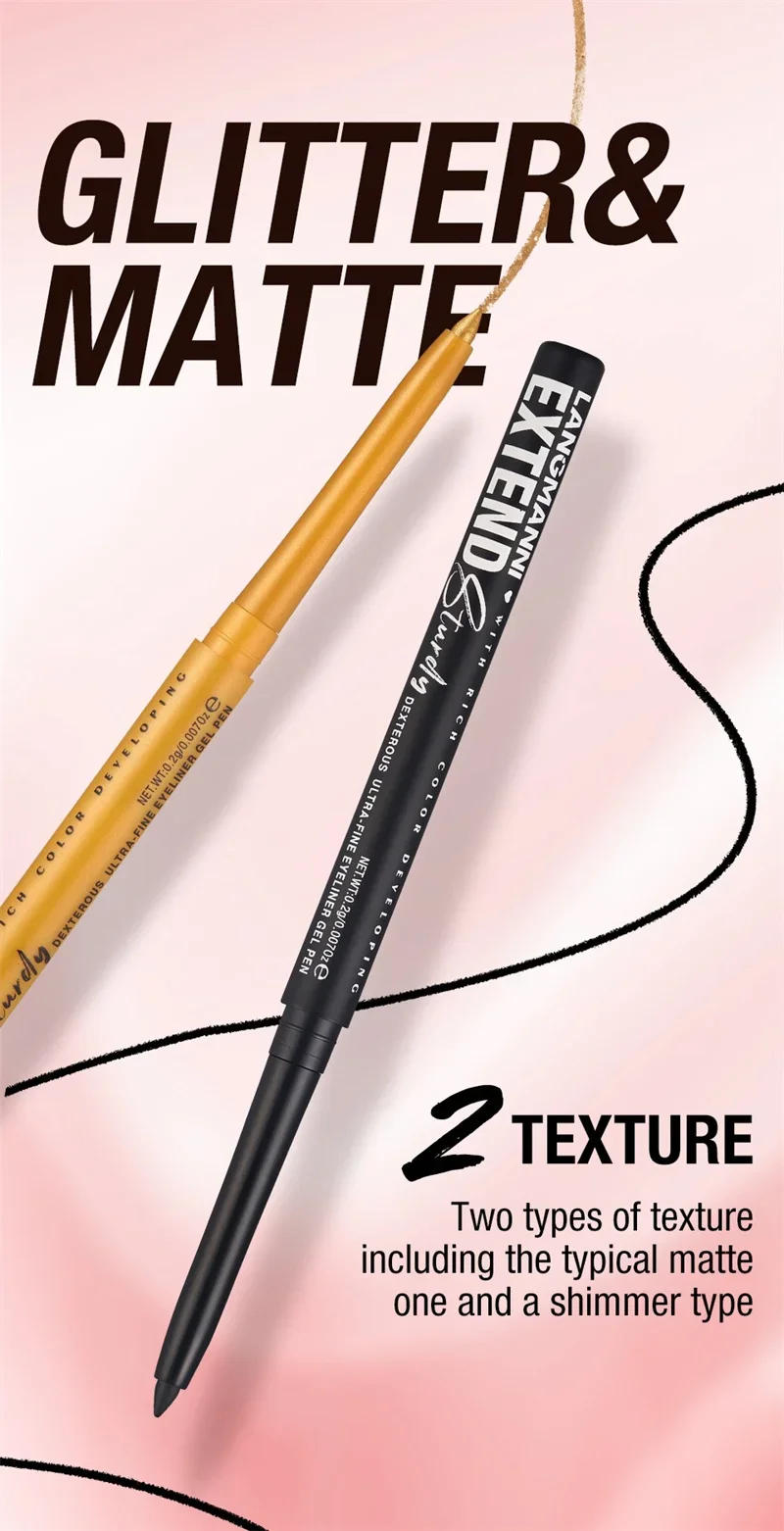 Description Picture 6 of item12-Color Fashion Eyeliner Pencil Smokey Punk Style Eye Liner Pen Long-lasting Waterproof Perform Stage Makeup Eyeshadow Stick