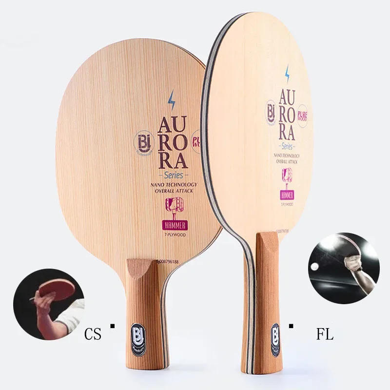 Description Picture 6 of item1PC Blutenkirsche Professional Table Tennis Blade Japanese Hinoki Surface Table Tennis Rackets Ping Pong Paddle Easy Control