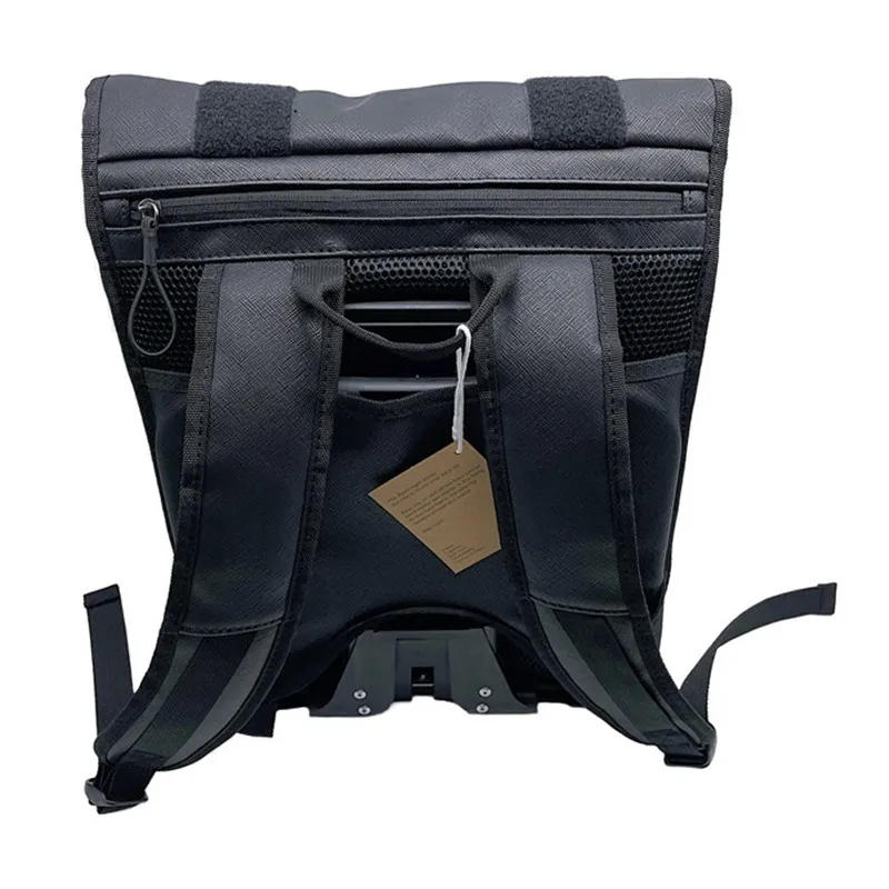 Description Picture 4 of itemFolding Bike Front Carrier Bags & Panniers Use For Brompton Birdy Bicycle Front Storage Bag handbag With Aluminum Mount