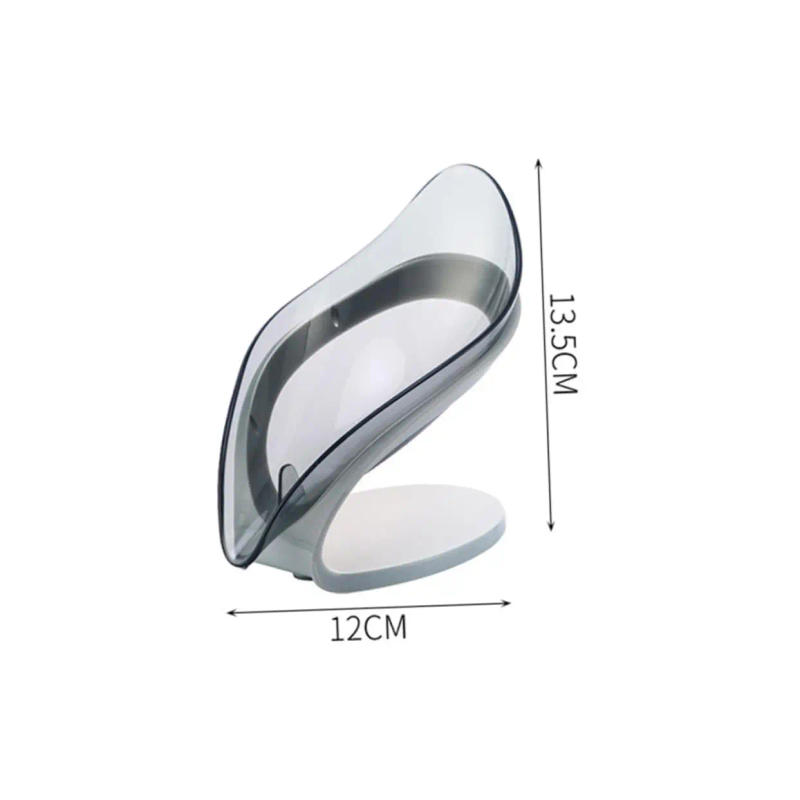 Description Picture 2 of itemLeaf Shape Soap Bar Holder for Kitchen Bathroom Self Draining Tray Shelf with Anti-Slip Suction Cup Soap Storage Box