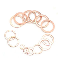 500pcs 26x32x1.5mm Copper Flat Washer Shim Ring Gasket Rings Seal Plain Spacer Solid Washers Fastener O Ring