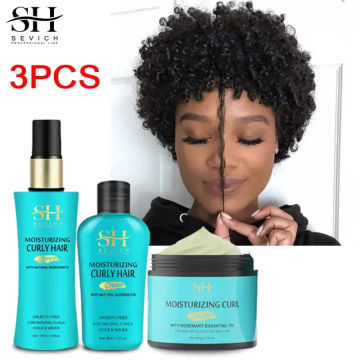 3pcs/Set Curly Hair Product Curly Hair Styling Spray Curling Moisture Cream Curly Hair Mousse Curl Enhancer Hair Mask Hair