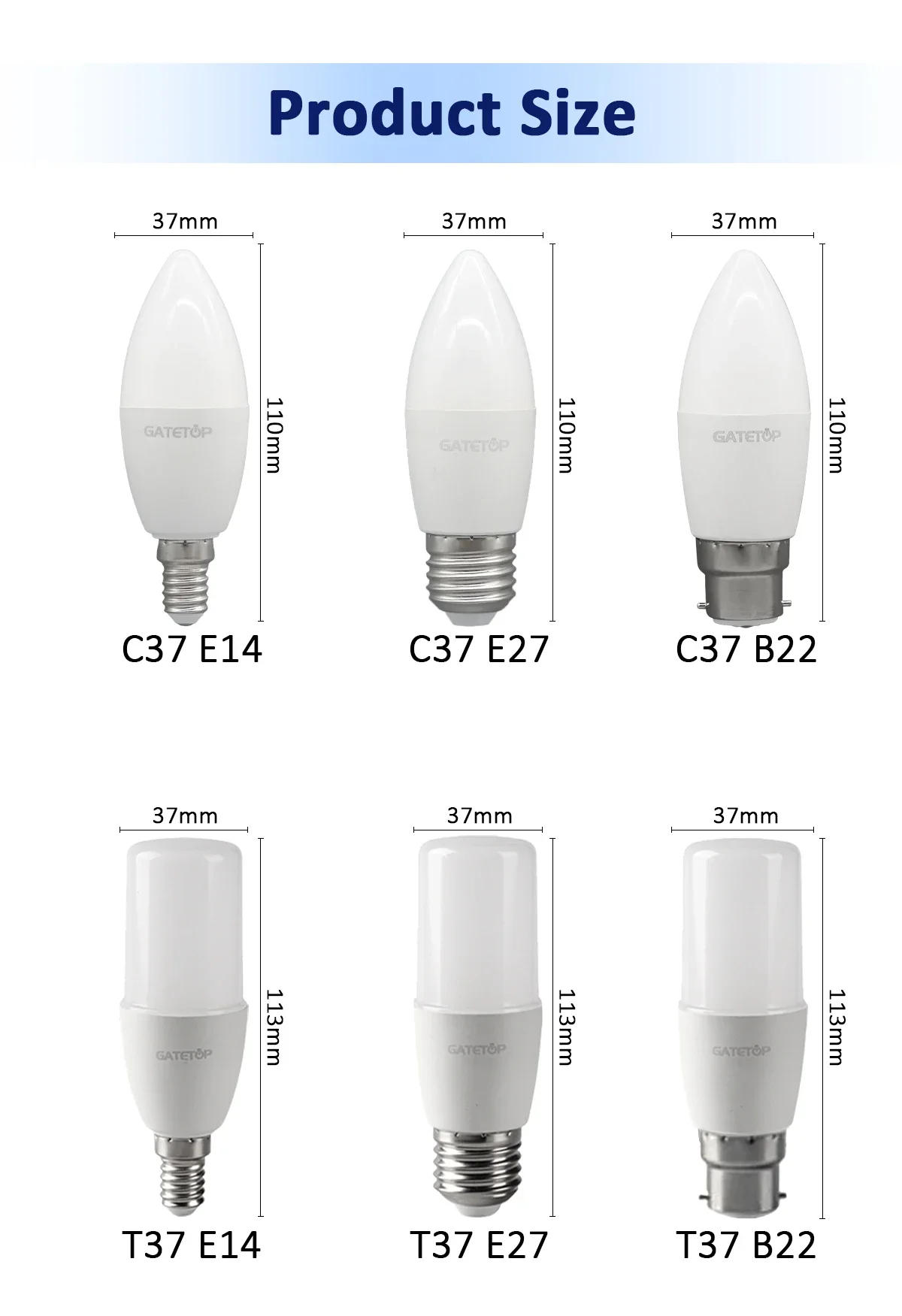 Description Picture 5 of item8pcs LED Bulb 220V 110V E27 E14 B22 GU10 MR16 Light Lamp Tricolor dimming 3000K 4000K 6000K CCT Color memory function Lamp