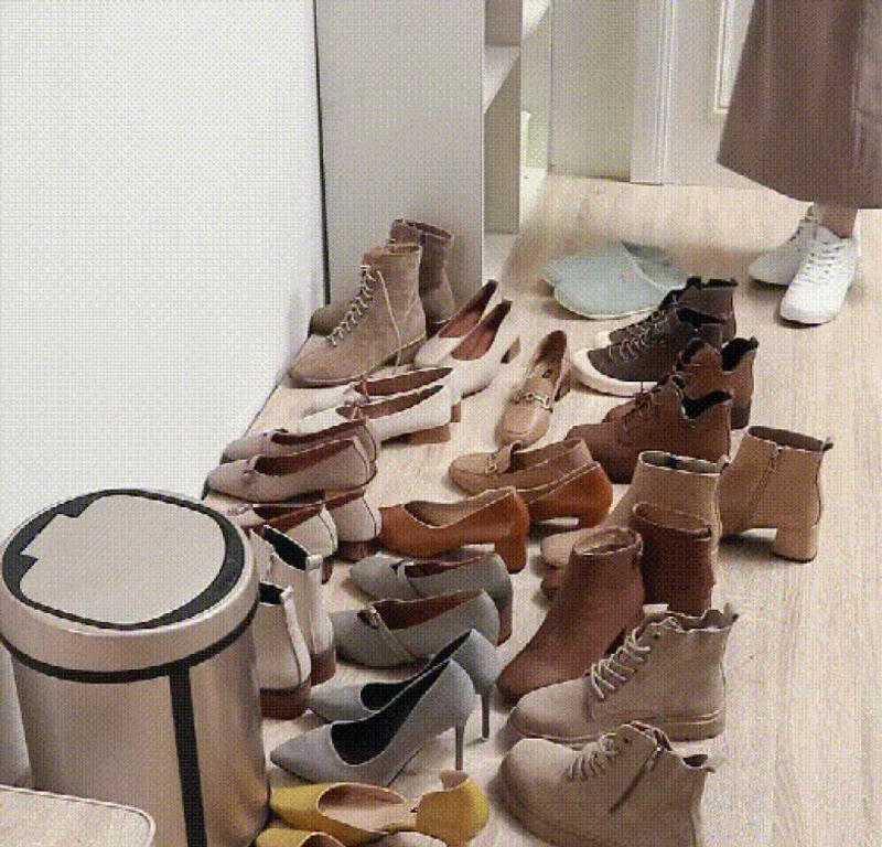 Description Picture 3 of itemAdjustable widened shoe rack students home shoe cabinet organizer space-saving dormitory shelves shoe tray shoe storage racks