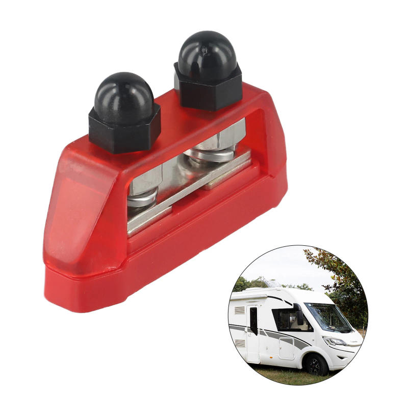 Description Picture 3 of itemPower Terminal 12V Busbar Terminal 200A 200A Distribution Block 7.5x5cm Busbar Terminal Metal Power Terminal New