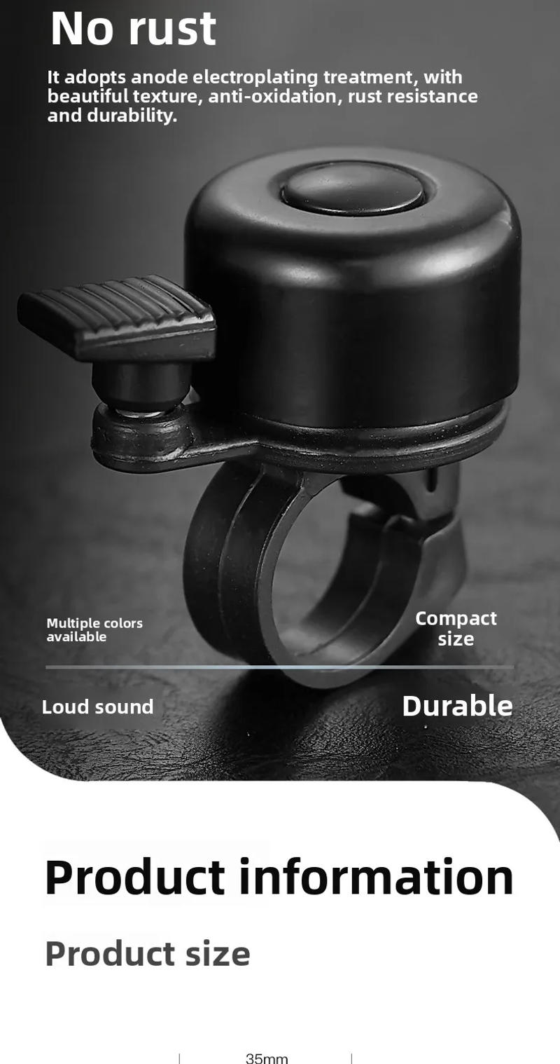 Description Picture 6 of itemBicycle Mini Bell Mountain Road Bike Super Loud Universal Bicycle Horn Balance Bike Decoration Accessories Riding Equipment