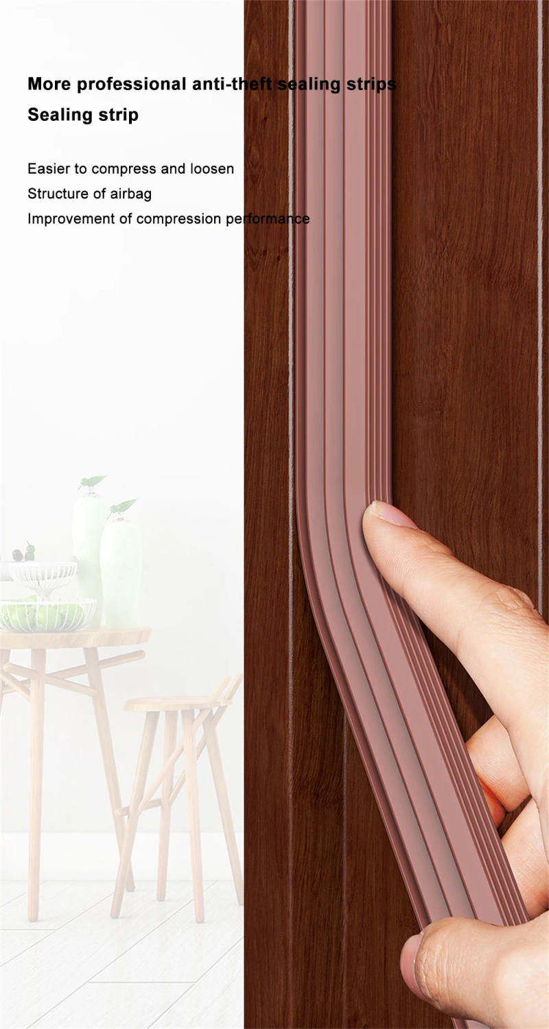 Description Picture 3 of item4-12mm Sealing Strips Water Baffle Gap Window Seal Rubber Glass Door Weatherstrip Bath Screen Bathroom Hardware Accessories