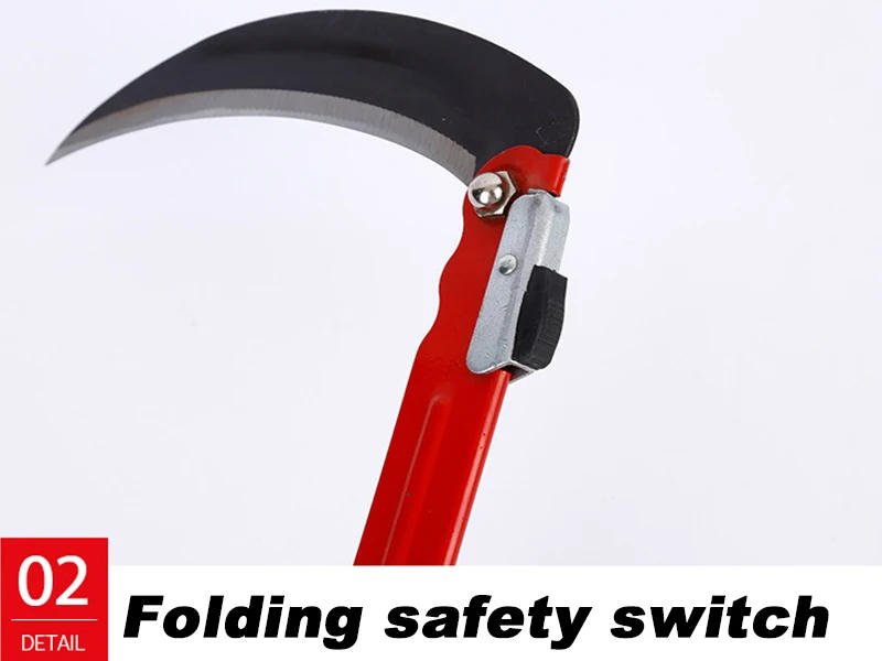 Description Picture 6 of itemMower Folding Sickle Manganese Steel Portable Firewood Cutting Outdoor Agricultural Tools Sickle Knife Machete Garden Tools