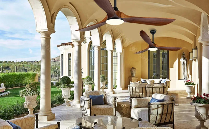 Description Picture 5 of itemHigh Power DC Motor, Remote Control with Light, Living Room, Dining Room, 3 Blades, Solid Wood Propeller, 52 Inch Ceiling Fan