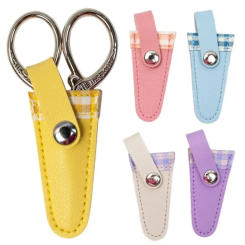Colorful Scissors Protective Cover Sleeve Small Sharp Pointed Vintage Nipper Scissors Case Dead Skin Tweezers Cap Nipper Cover