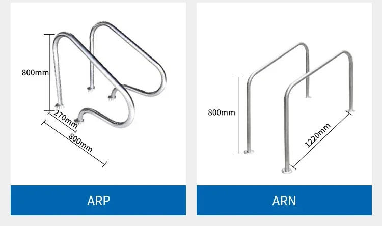 Description Picture 5 of itemARP series stainless steel 304 and 316 flange or embedded parts swimming pool handrail