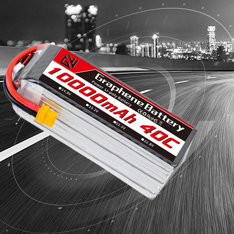 Description Picture 3 of itemDrone battery 22.2V 6S lithium battery 10000mAh 40C suitable for remote control cars ship models aircraft models racing models