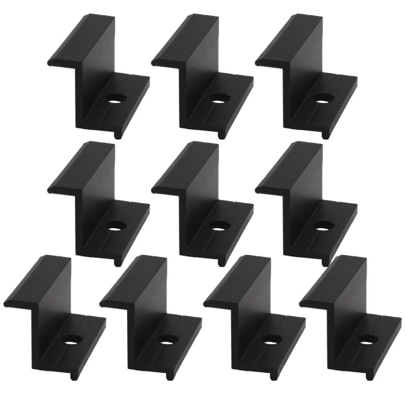 Description Picture 3 of item10pcs PV Solar Panel Mount End Clamp Aluminum Alloy For 30mm,32mm,35mm,40mm Frame Corrosion Resistance PV Solar End Clamp