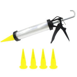 Carp Fishing Boilie Gun Aluminum Carp Fishing Bait Making with 4pcs Silicone Spare Nozzles Fishing Lure Accessories Tackle