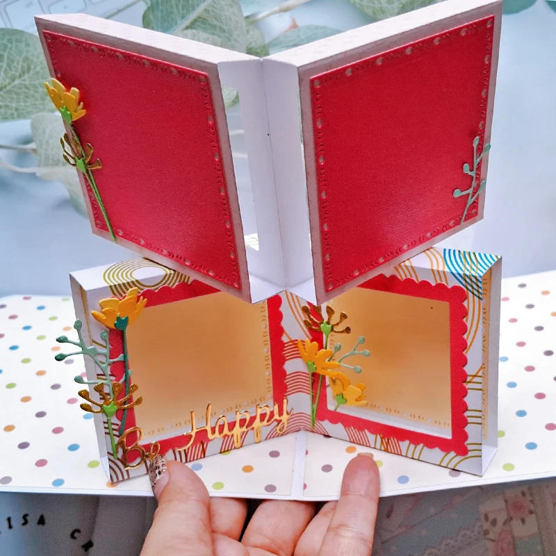 Description Picture 4 of itemPanalisacraft 3D Photo Frame Box Metal Cutting Dies Stencils for DIY Scrapbooking/album Decorative Embossing DIY Paper Cards