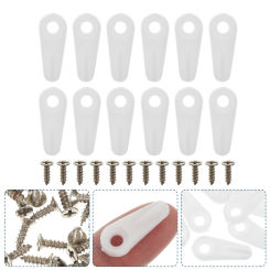 100 Pcs Nail Tablet Picture Frames Photo Back Plate Hook DIY Fixing Clip Plastic Hanging Accessories