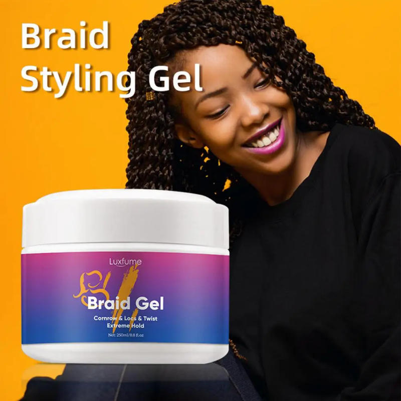 Description Picture 4 of itemHair Conditioning Gel 250ml Extra Hold Control Edge Braid Gel Extreme Hold And Control Edge Braid Gel Extra Hold Styling Wax For