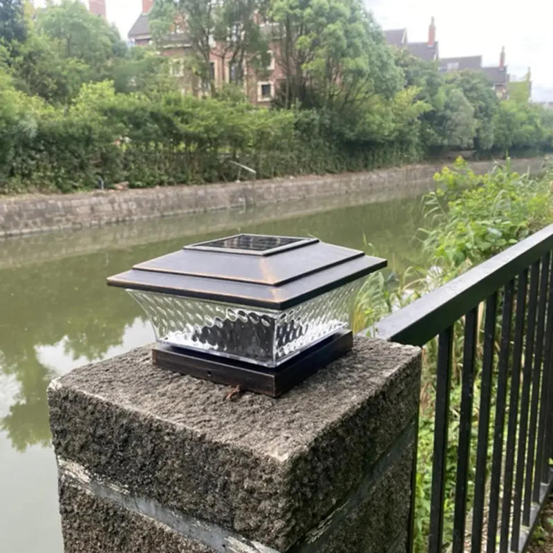 Description Picture 4 of itemIP44 Waterproof Led Solar Light Fence Lamp Solar Panel Pipe Garden Street Solar Powered Landscape Lamp Light Garden Decoration