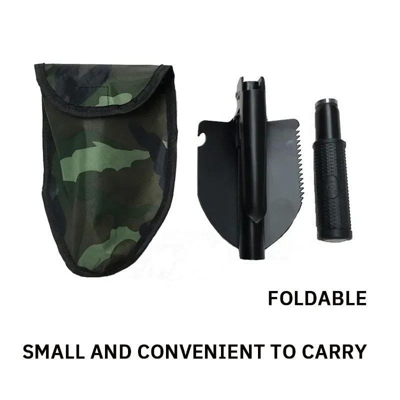 Description Picture 4 of item1PC Engineer Shovel Military Shovel Outdoor Multifunctional Folding Military Vehicle Camping Fishing  Pickaxe
