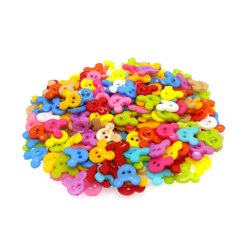 Description Picture 2 of item15mm Plastic Buttons Scrapbook 2-Holes Decorate  buttons for crafts  diy  craft supplies  buttons for clothing  kid craft