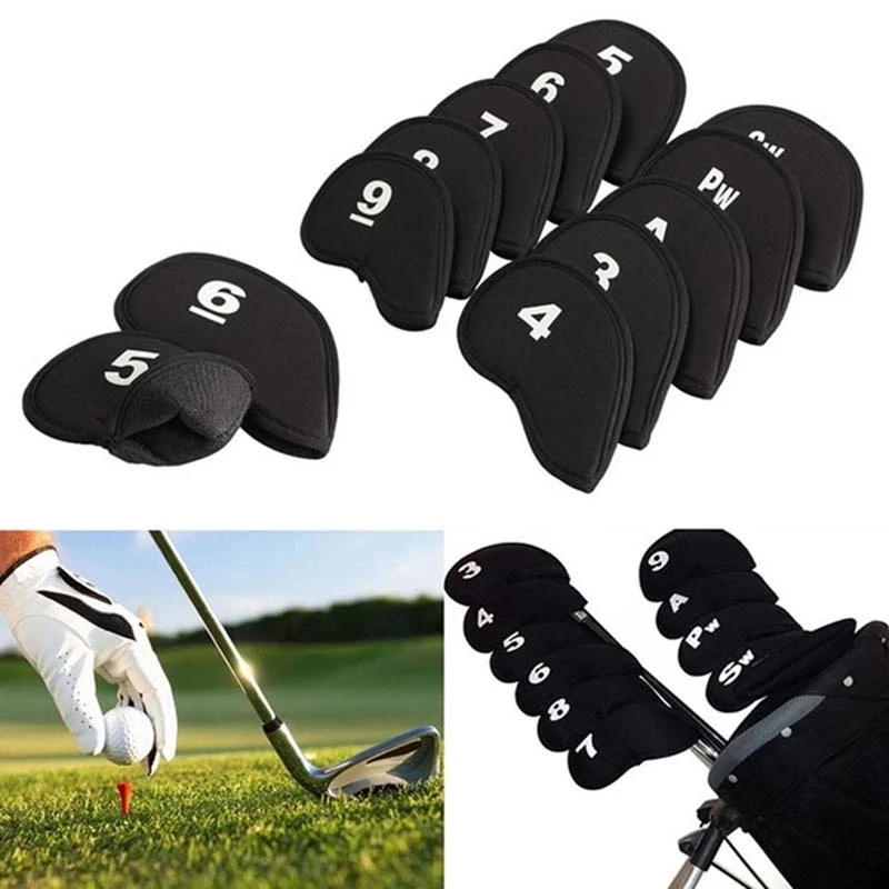 Description Picture 3 of item10 Pcs Golf Club Head Covers Iron Putter Head Cover Putter Headcover Set Outdoor Sport Golf Accessoires