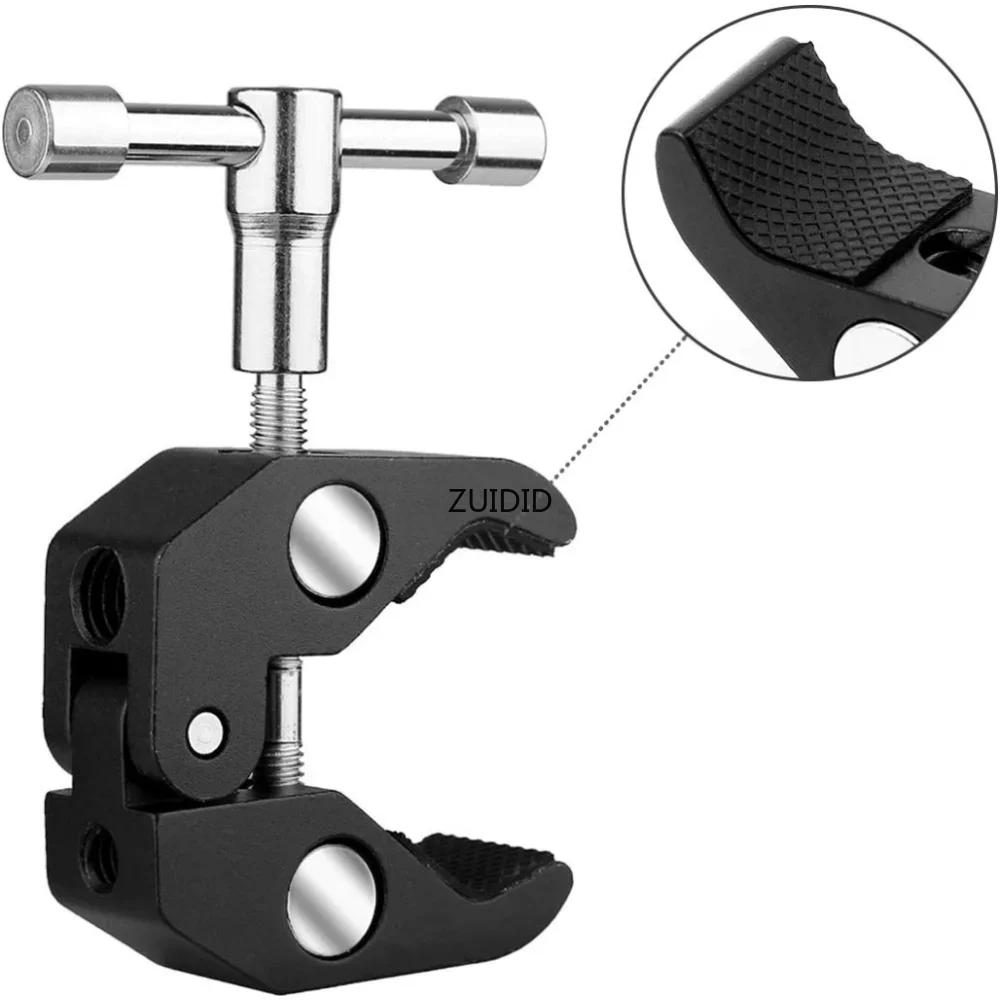 Description Picture 5 of itemCrab Claw Clamp Tongs Pliers Clip Bracket for Camera Tripod Monopod Studio Flash Bracket Tripod Arm Camera Accessories