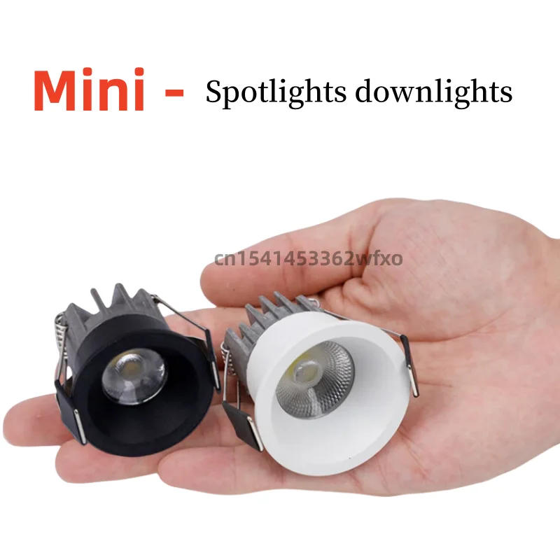 Description Picture 2 of itemDimmable mini LED downlight 3W5W7W10W anti-glare ceiling light Spot light COB recessed bulb in bedroom kitchen wine cabinet