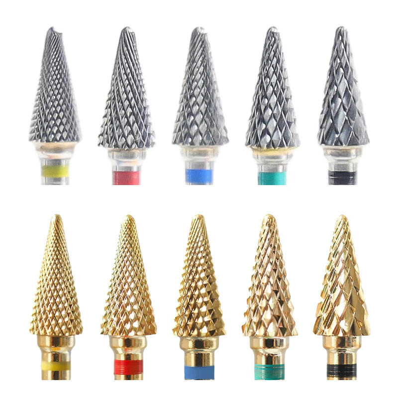 Description Picture 2 of itemNail Drill Bits Tungsten Carbide Large Cone Electric Milling Cutter Gel Polish Remover Grinding Tools DIY Accessories Supplies