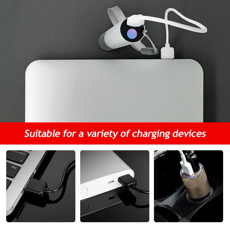 Description Picture 4 of itemMini Telescopic Zoom Flashlight Portable 3 Mode Torch Rechargable Pocket Flashlight Outdoor Night Emergency Camping Torch Lamp