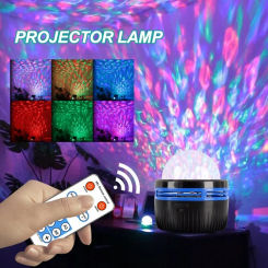 Cross-border burst starlight projection lamp water ripple aurora borealis USB bedside ambiance lamp bedroom led glow night light