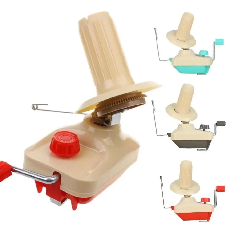 Description Picture 2 of itemHand Operated Yarn Winder Home Small Portable Fiber Wool Manual Handheld Winding Machine for Cotton Yarn Thread Balls Making