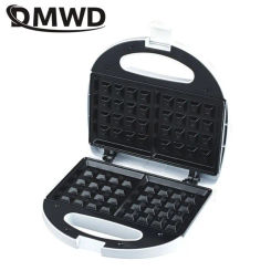 DMWD 750W Household Electric Waffles Maker Iron Sandwich Maker Machine Bubble Egg Cake Oven Breakfast Waffle Machine EU Plug