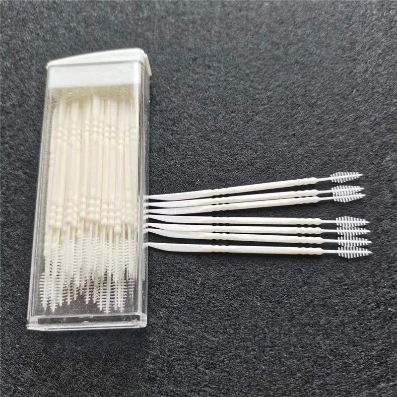Description Picture 3 of item60 Fishbone Double-headed Toothpick Brush Boxed Portable Hotel Household Tooth Stick Clean Teeth Food Residue Interdental Picks