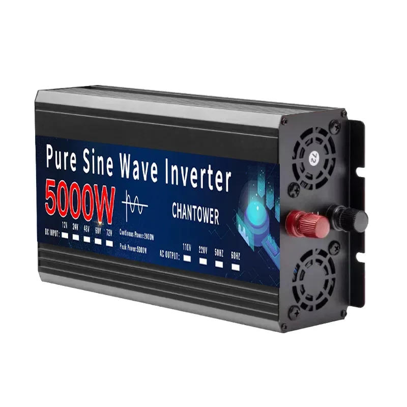 Description Picture 5 of itemInverter 5000W Pure Sine Wave DC 12v To AC 220v 2000W 3000W 4000W 5000W 50HZ Portable Power Voltage Converter Car Solar Inverter