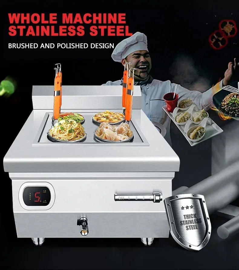 Description Picture 6 of itemCommercial Electromagnetic Frying Stove 6000W French Fries Chicken Chop Oden Fritters Noodle Machine Cooking Appliances